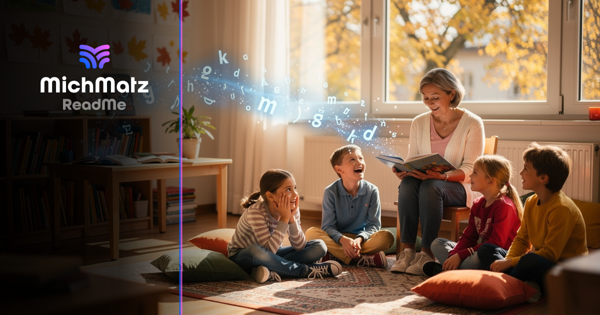 Vorlesetag 2026: 5 Ideen für Schule und Familie — Symbolbild (unter Verwendung von KI erstellt)